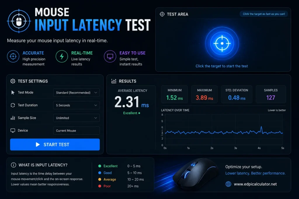 Mouse Input Latency Test