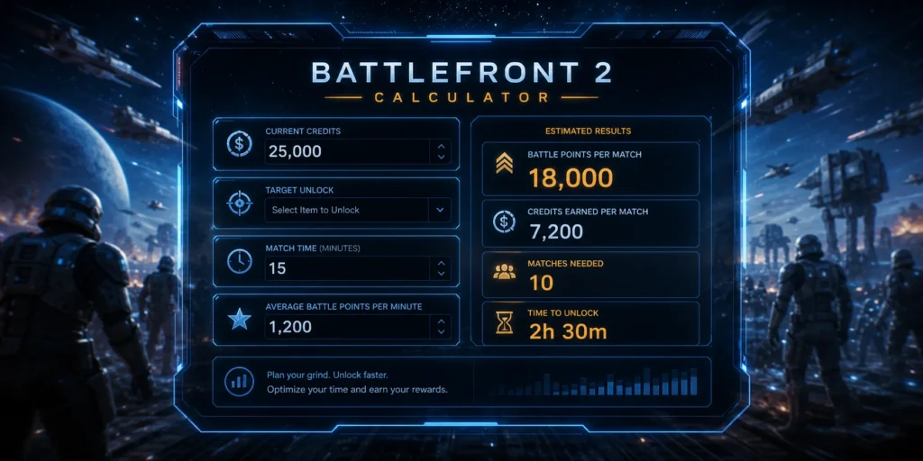 Star Wars Battlefront 2 eDPI Calculator | Best FPS Sensitivity Tool